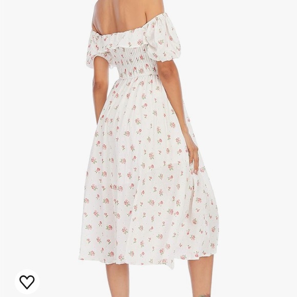 NWT R.Vivimos Summer Floral Print Puff Sleeves Vintage Ruffles Midi Dress size M - Picture 6 of 12